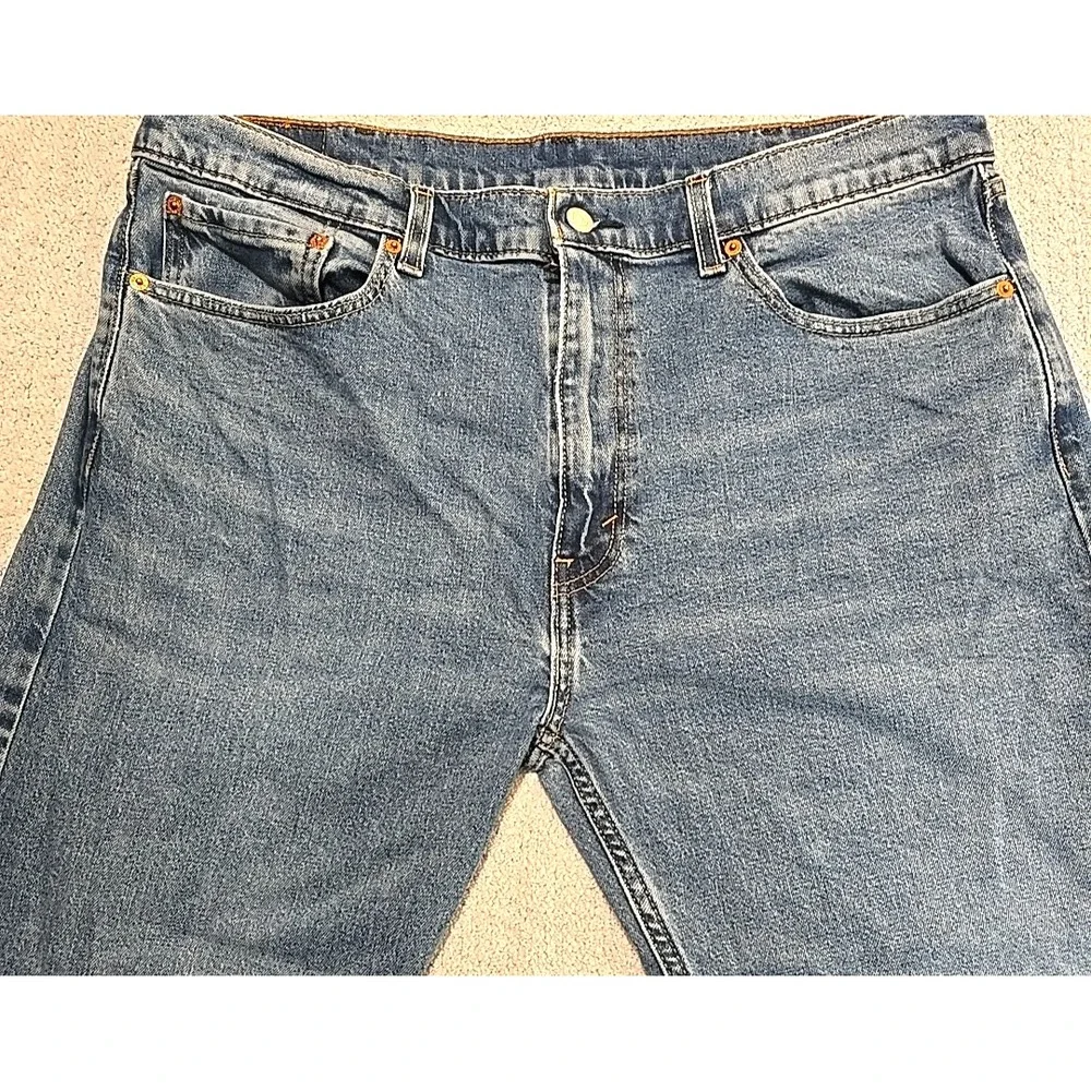 Levi's‎ 505 Jeans Mens 38x30 Blue Y2K Medium Wash Denim Straight Leg 90's
